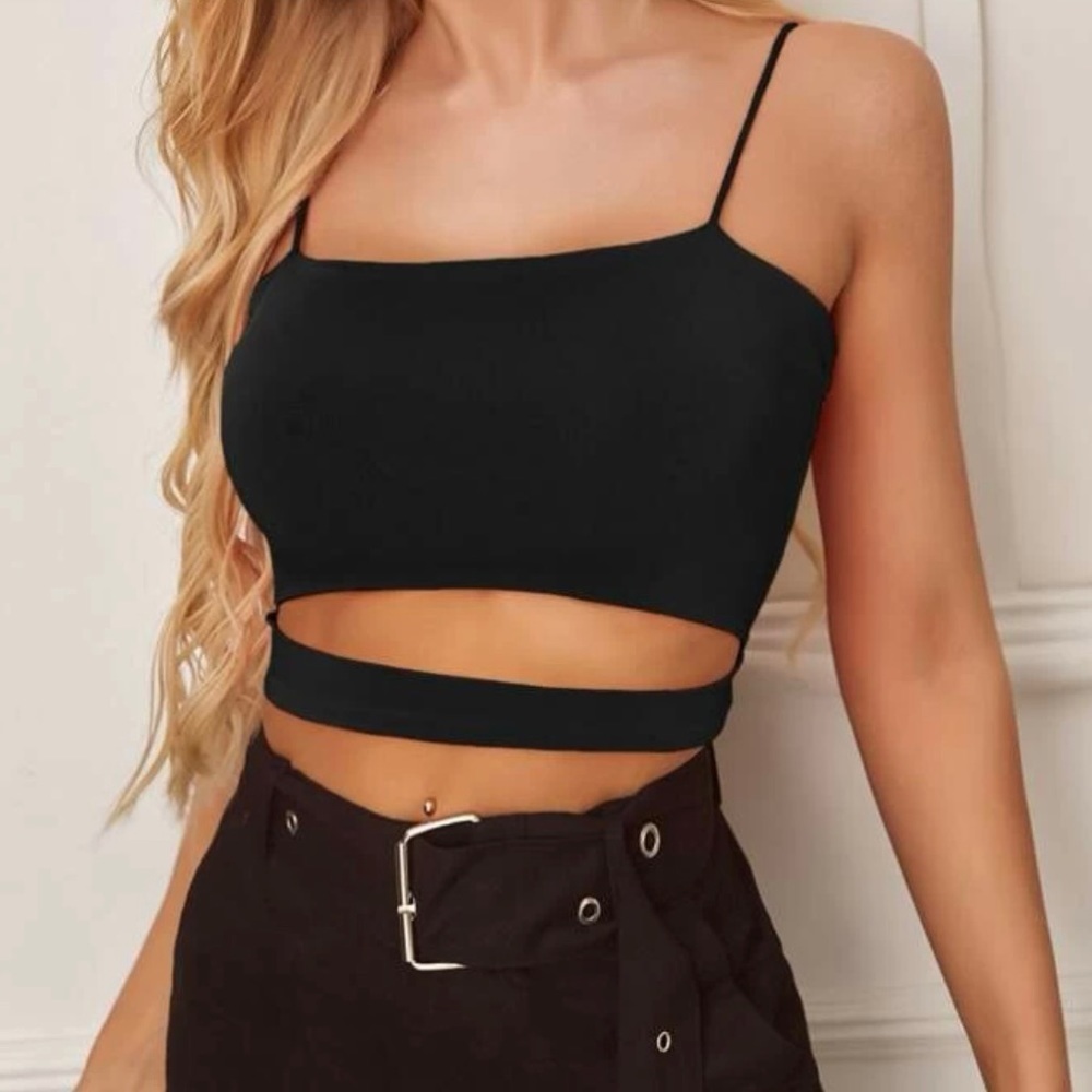 SHEIN Cutout Cropped Cami Top